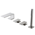 4 Loch Wannenrandarmatur mit Handbrause - 5mm